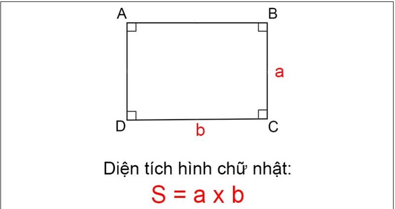 Diện tích hình chữ nhật