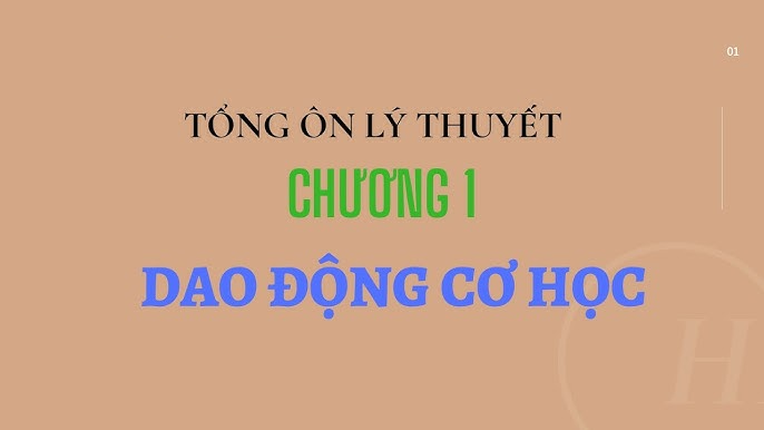 Chương 1: Dao động cơ
